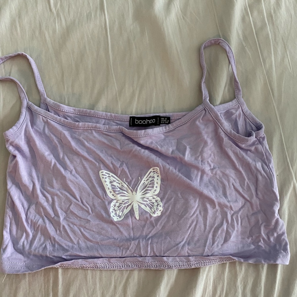 Light purple crop top